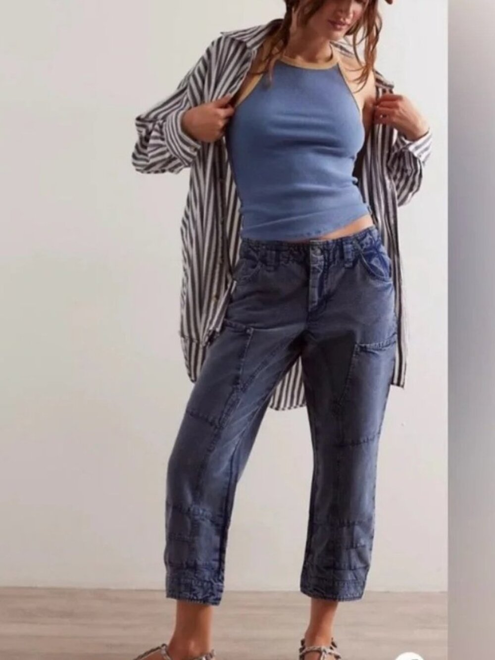 Free People, We The Free SuperSonic Slim Pants Women's Size 6 NWT Big Dipper